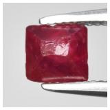 0.51ct 4x3.7mm Angle Cut Natural Purplish Pink Spi