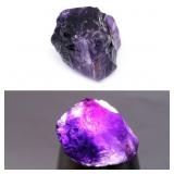 35.26ct 22.5x19.3mm Rough Natural Purple Amethyst