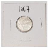 Silver 1867-1967 Canada Centennial 10ï¿½ Coin