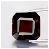 0.91ct VVS Octagon Natural Orange Tourmaline - Unh
