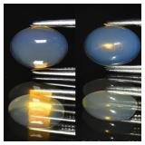 0.61ct Oval Natural Transparent Crystal Opal with