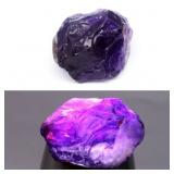 36.92ct 24.3x21.5mm Rough Natural Purple Amethyst