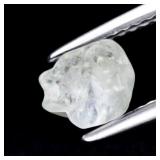 1.30ct 6.4x6mm Rough Unheated Very Light Green Sap