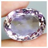 Oval Cut Natural Bi Color Purple Yellow Ametrine B