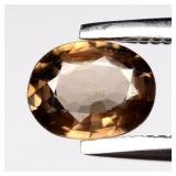 0.52ct 5.5x4.2mm VS Oval Natural Champagne Zircon
