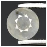 1.24ct Round Natural Light Green-Light Blue Sapphi
