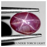 Oval Cab 100% Natural Red 6 Rays Star Ruby Africa