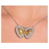 10K Gold 2.3g Butterfly Necklace 16'