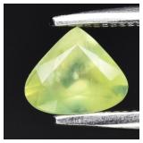 0.56ct 6x5.2mm Pear Natural Green Prehnite - Afric
