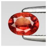 0.34ct 4.5x3.5mm Oval Maple Orange Sapphire - Song