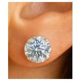 14K Gold 0.45g Moissanite 1.66ct Earrings