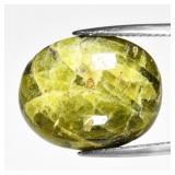 17.72ct 18.5x15mm Oval Cabochon Natural Green Idoc
