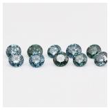 APPR $1500 0.95 Ct Round Brilliant (10) Diamond Fa