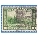 Canada 1928 'Mount Hurd '10 Cents Stamp #155