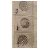 3 1946 Variety Nickels