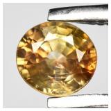 0.45ct 4mm Round Natural Yellow Zircon - Unheated,