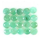 Round Cut Natural Unheated Green Emerald Brazil 20