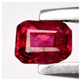 0.15ct Octagon Natural Reddish Pink Rubellite Tour