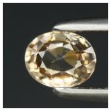 0.40ct VS Oval Natural Light Champagne Zircon - Un