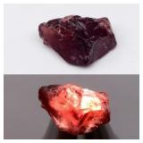 7.84ct 15.5x10mm Rough Natural Reddish Pink Rhodol