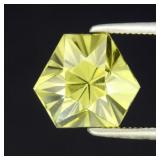 2.95ct 8.5x8.5mm VVS Fancy Brilliant Natural Lemon
