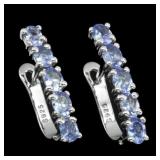 925 Silver Tanzanite Earrings