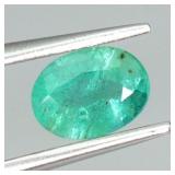 Oval Cut 100% Natural Unheated Bluish Green Emeral