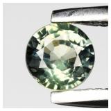 0.24ct 3.5mm Round Natural Green Sapphire - Unheat
