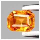 0.29ct 4x3mm Octagon Natural Orange Spessartite Ga