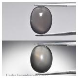 8.10ct Oval Cabochon Natural Purple Cat's Eye Moon