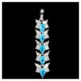 925 Silver Apatite Pendant 925 Silver