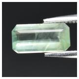 0.63ct 7.7x4mm Octagon Natural Green Prehnite - Af