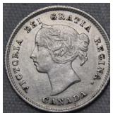 Canada 5 Cents 1891 Obv5
