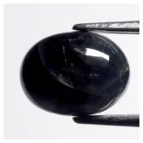 2.18ct Oval Cabochon Natural Deep Blue Sapphire -