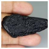 Rare Rough Natural Unheated Black Tektite Laos 108