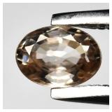 0.36ct 4.5x3.3mm VS Oval Natural Light Champagne Z