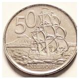 New Zealand 2006 'James Cook' 50 Cents coin
