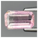 0.48ct 6.7x4mm Octagon Natural Pink Tourmaline - U