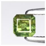 0.28ct 3.3x3.3mm Octagon Natural Green Sapphire -