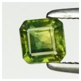 0.37ct 3.8x3.7mm Octagon Natural Blue Green Sapphi