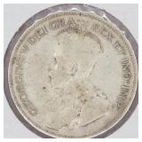 1929 Canada 25 Cent Coin IMP