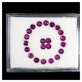 Mandala Round Natural Pink Raspberry Rhodolite Gar