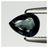 0.39ct 5x3.8mm VS Pear Natural Greenish Blue Sapph