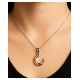 Silver 2.35g Genuine Diamond 0.01ct Necklace