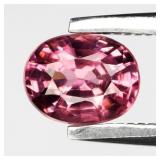 0.56ct 5.5x4.3mm VS Oval Natural Purplish Pink Rho