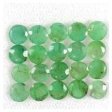 Round Cut Natural Unheated Green Emerald Brazil 20