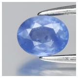 0.39ct 4.7x3.5mm Oval Natural Blue Sapphire - Heat