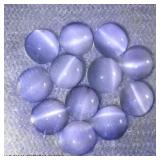 Round Cab Natural Unheated White Moonstone Cat Eye