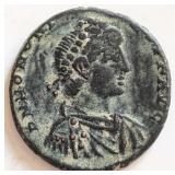 Honorius AD393-423 Maiorina Ancient coin 18mm