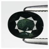 0.68ct 5.8x4.5mm Oval Natural Blue Green Sapphire